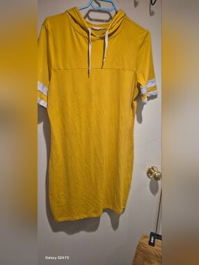 Yellow Hooded Dress